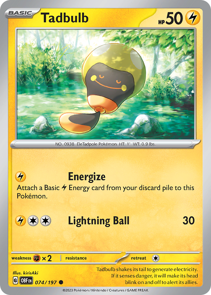 Obsidian Flames Tadbulb #74/197